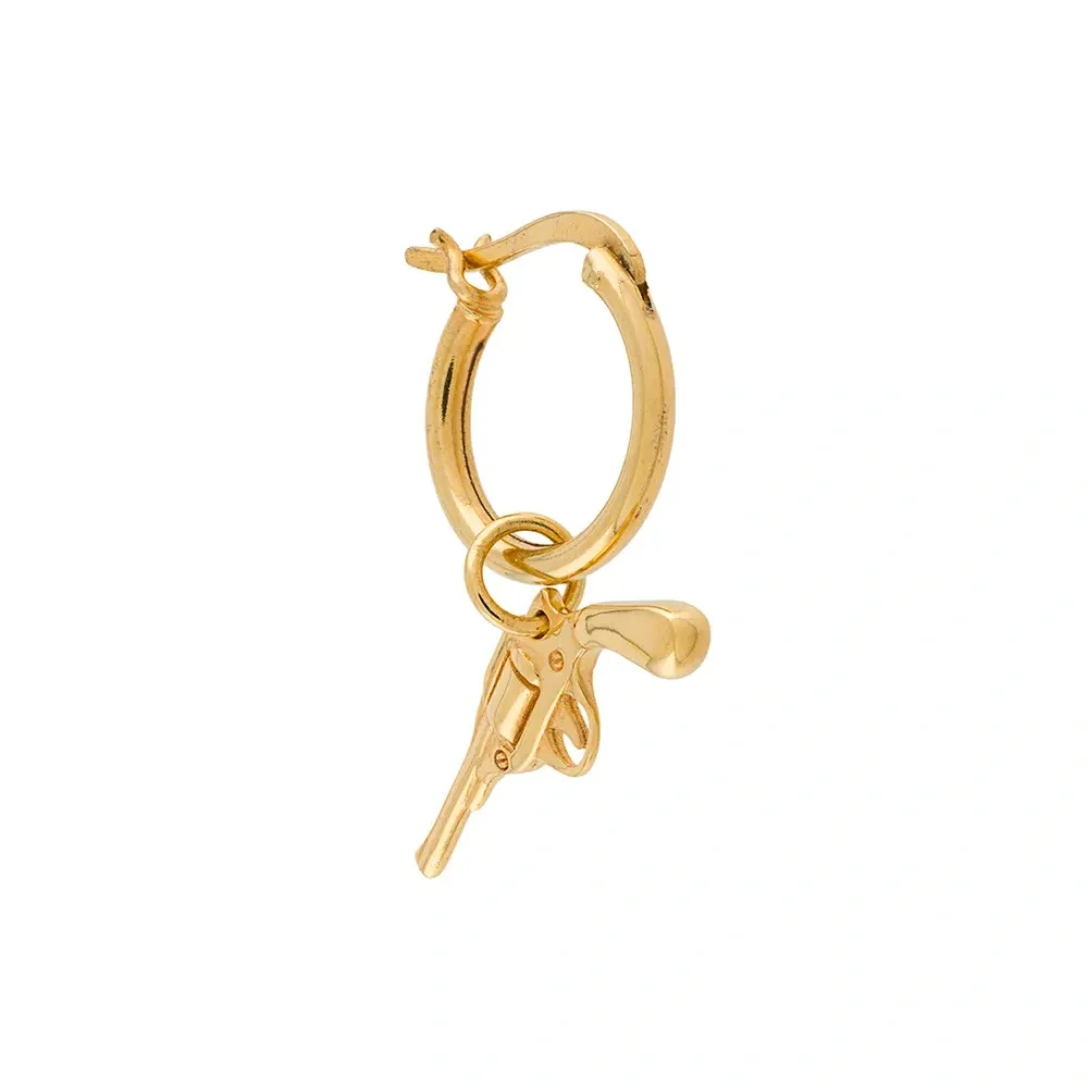 Серьга-кольцо с подвеской