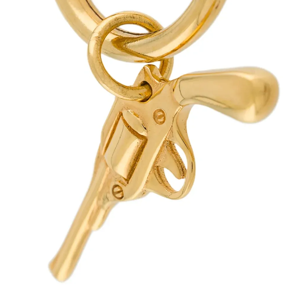 Серьга-кольцо с подвеской