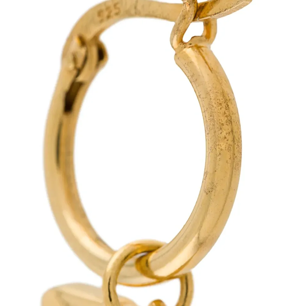 Серьга-кольцо с подвеской