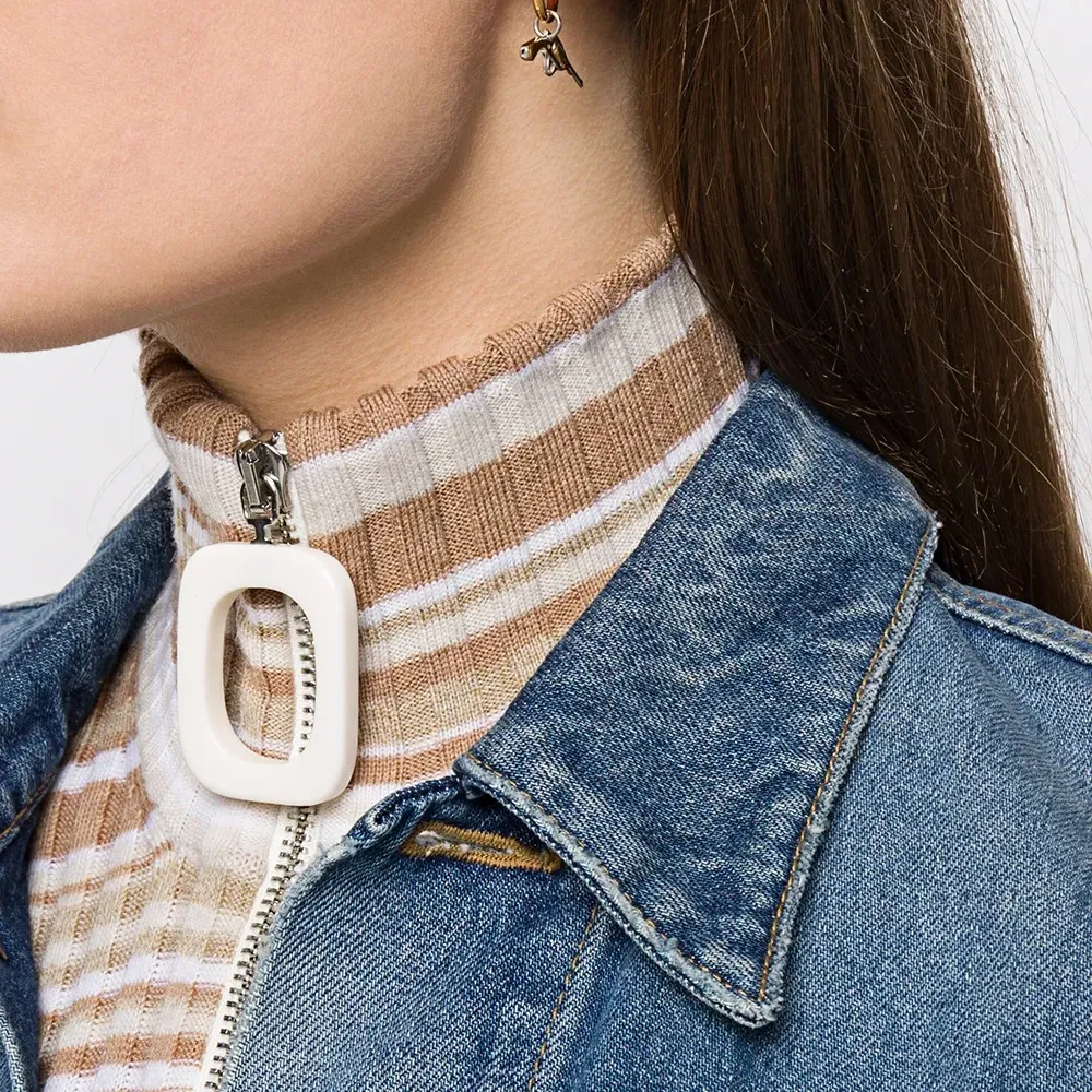 Серьга-кольцо с подвеской