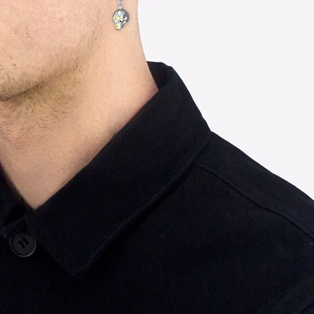 Серьга-кольцо с подвеской