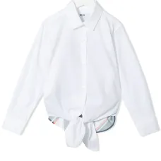 Рубашка с завязками спереди