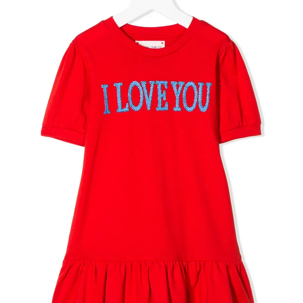 Платье из джерси I Love You