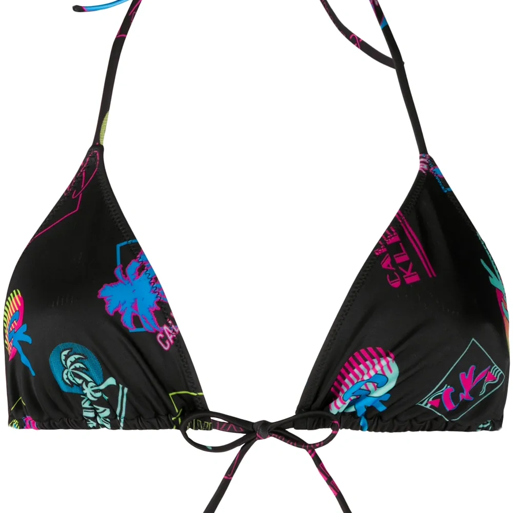 лиф бикини с абстрактным принтом