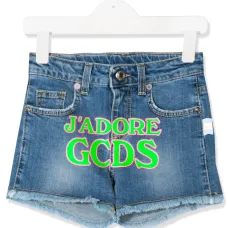 джинсовые шорты с логотипом джинсовые шорты с логотипом