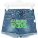 джинсовые шорты с логотипом