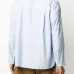 Рубашка с закругленным подолом и контрастной вставкой