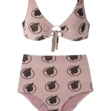 Бикини с завышенной талией и принтом Índio