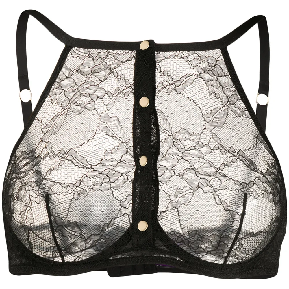 Кружевной бюстгальтер на пуговицах Кружевной бюстгальтер на пуговицах