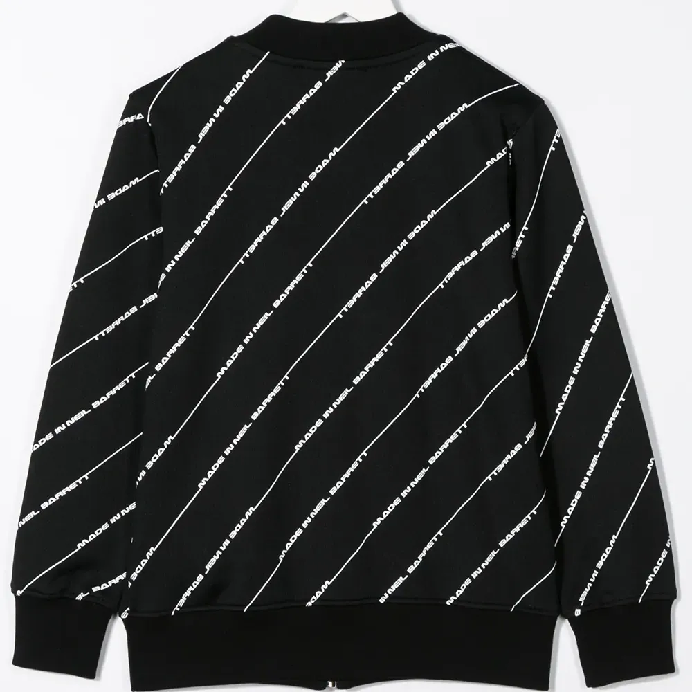 Бомбер в полоску с логотипом