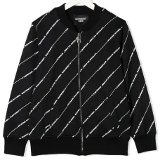 Бомбер в полоску с логотипом