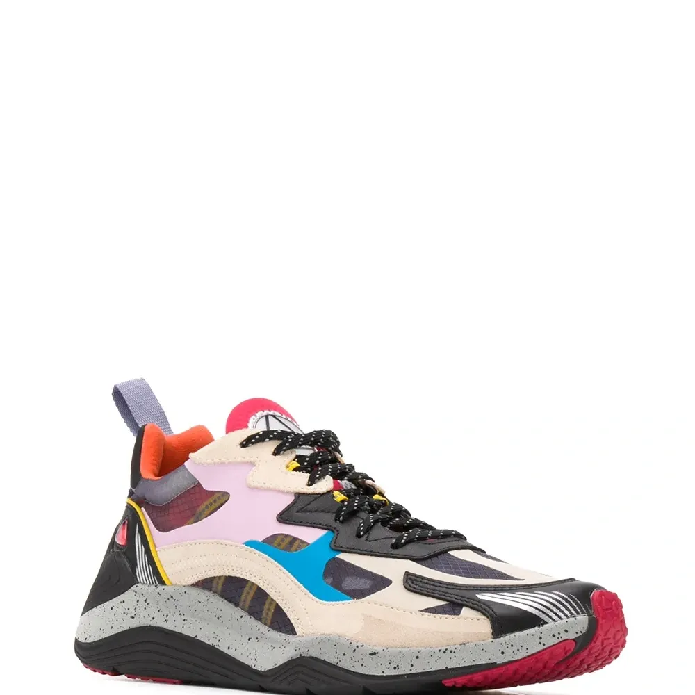 кроссовки с контрастными вставками