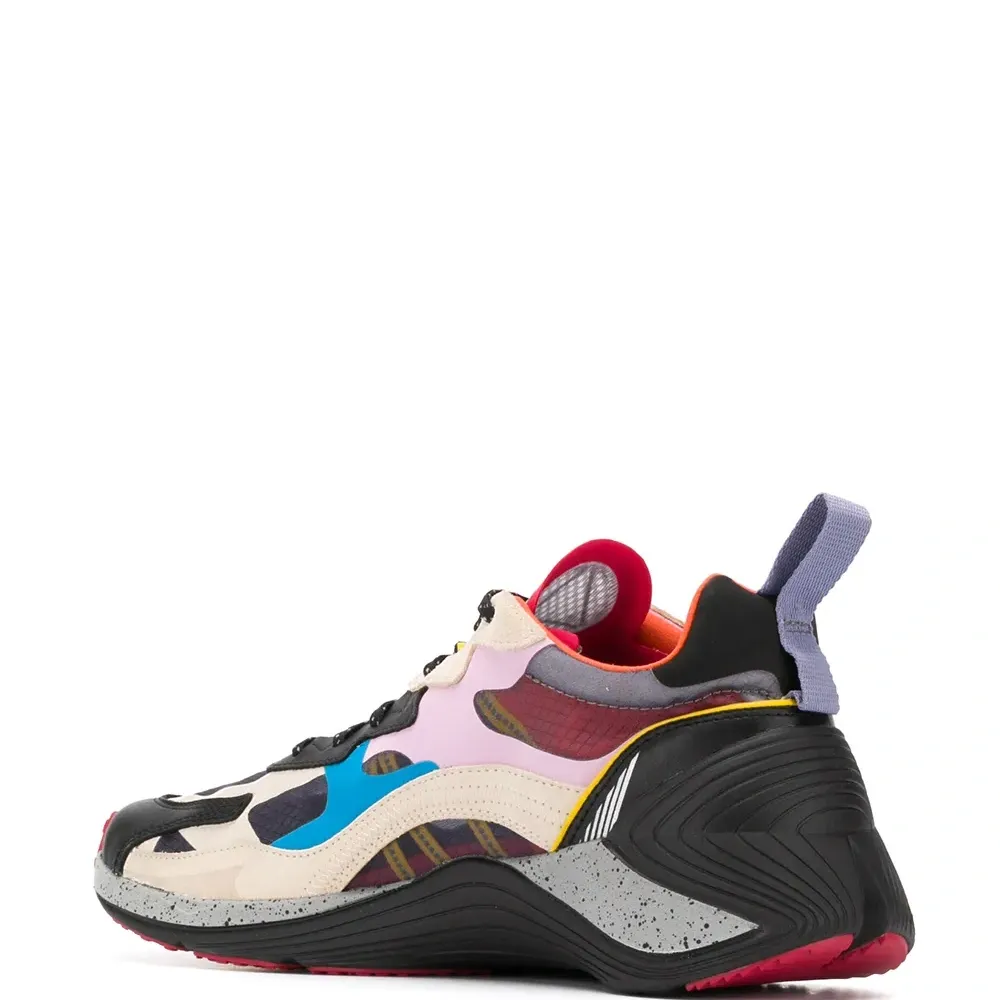 кроссовки с контрастными вставками