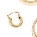 Единичная серьга-хагги из желтого золота