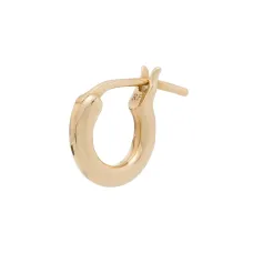 Единичная серьга-хагги из желтого золота