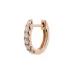 Единичная серьга-кольцо из розового золота с бриллиантами