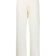 брюки с цветочным принтом и эластичным поясом