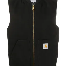 Жилет на молнии с нашивкой-логотипом