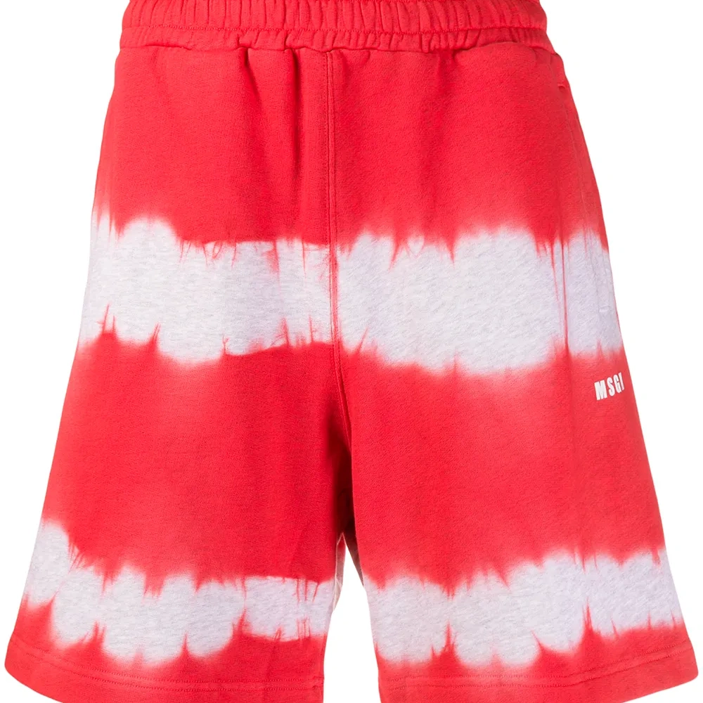 спортивные шорты с принтом тай-дай