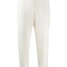 Укороченные брюки прямого кроя