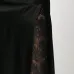 Атласная юбка годе с кружевом