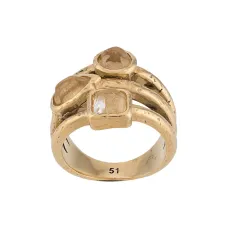 Кольцо с кабошонами