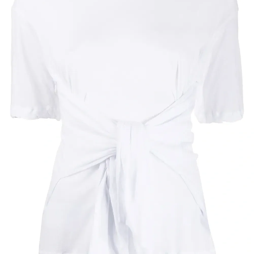 Футболка с завязками на талии