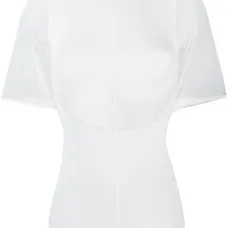 облегающая футболка с воротником-воронкой