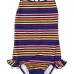 Полосатый купальник с оборками