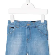 Джинсовые шорты с логотипом