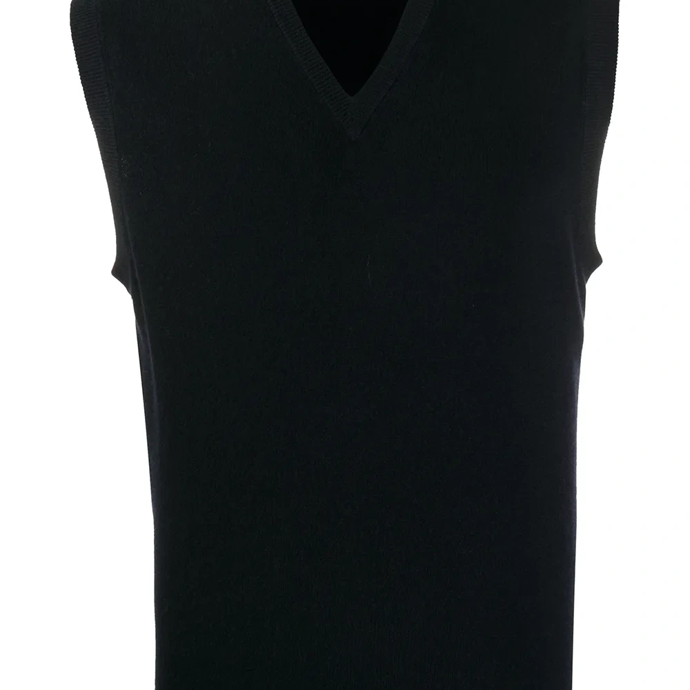 Кашемировый топ с V-образным вырезом