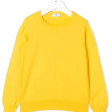 джемпер в рубчик с круглым вырезом