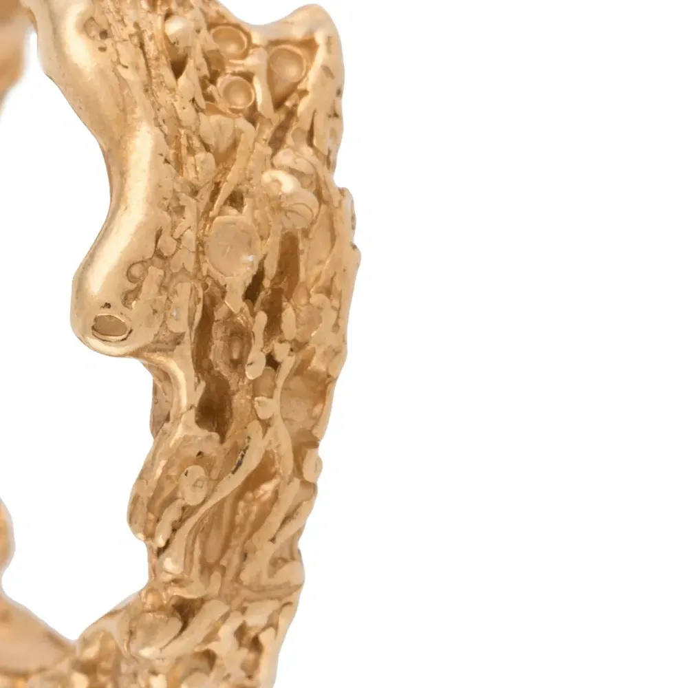 Позолоченные серьги-кольца Rebuita