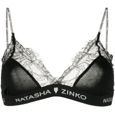 кружевной бюстгальтер с треугольными чашками