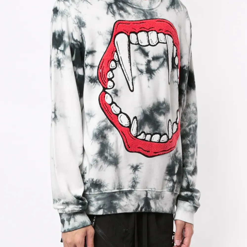 толстовка с принтом тай-дай