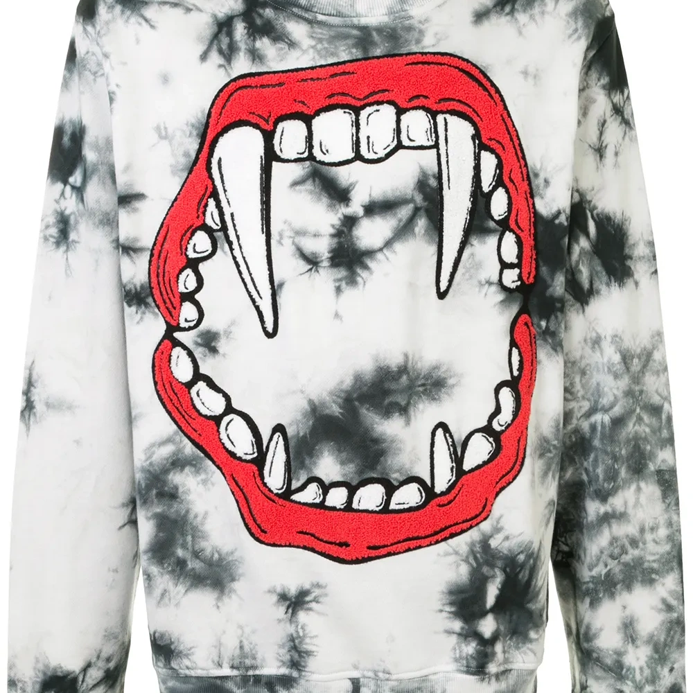 толстовка с принтом тай-дай