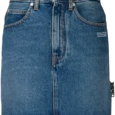 Джинсовая юбка с логотипом Джинсовая юбка с логотипом