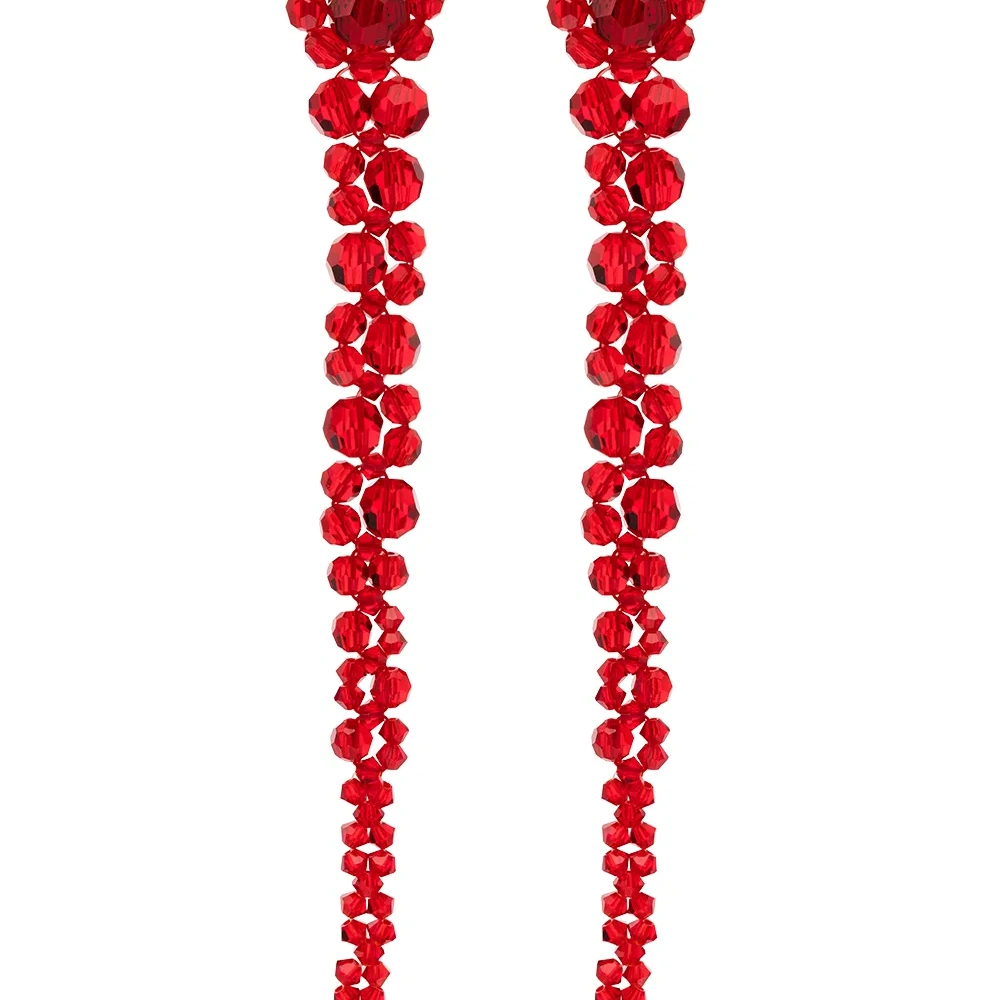 Серьги-подвески Drip с кристаллами