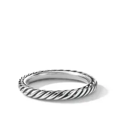 Серебряное кольцо Cable Collectibles (3 мм)