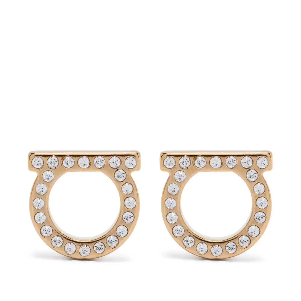 Серьги с декором Gancini и кристаллами