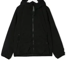 куртка на молнии и линзами на капюшоне