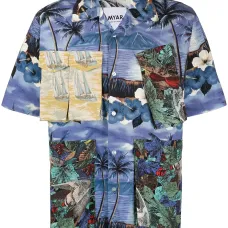 Рубашка с графичным принтом