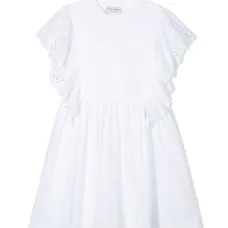 Платье с кружевной отделкой