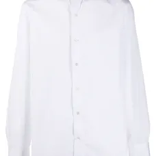 Рубашка узкого кроя с длинными рукавами