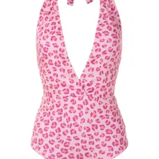 Слитный купальник с леопардовым принтом Слитный купальник с леопардовым принтом