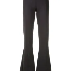 Расклешенные брюки со вставками