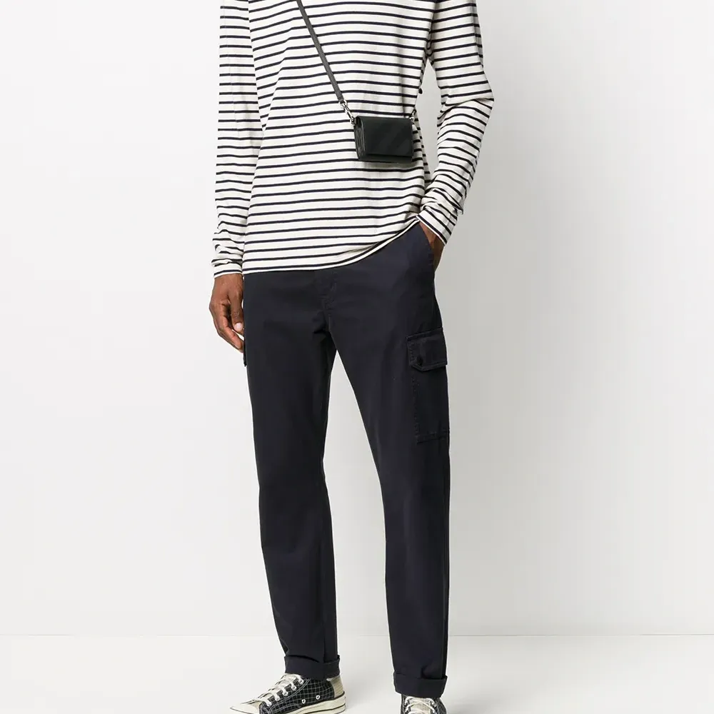 Полосатая рубашка Mells с длинными рукавами