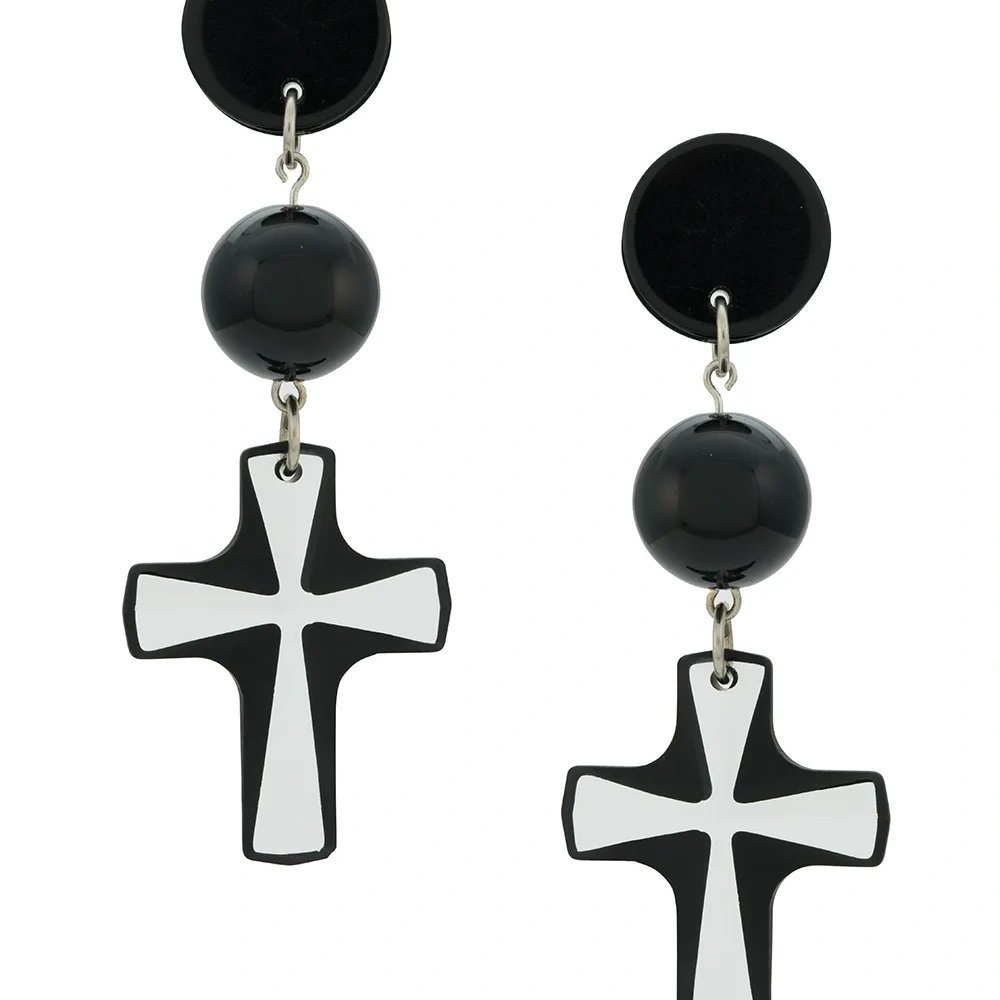 Серьги в форме крестов