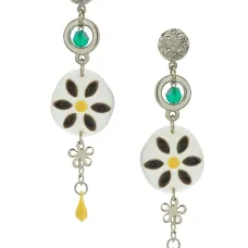 Серьги в виде цветов