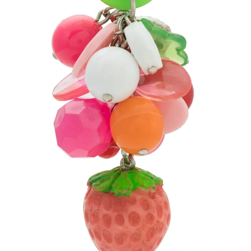 Серьги в форме клубники